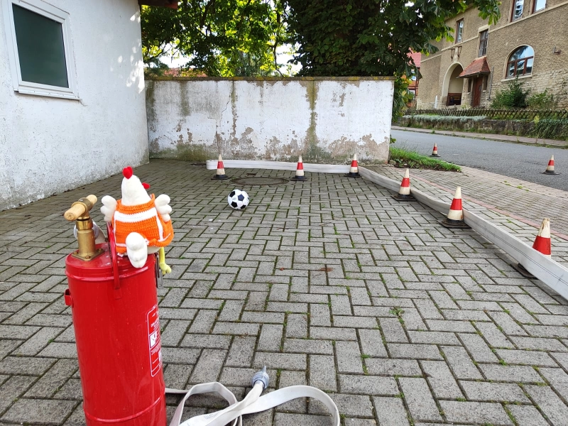 Bild vom Dienst der Kinderfeuerwehr